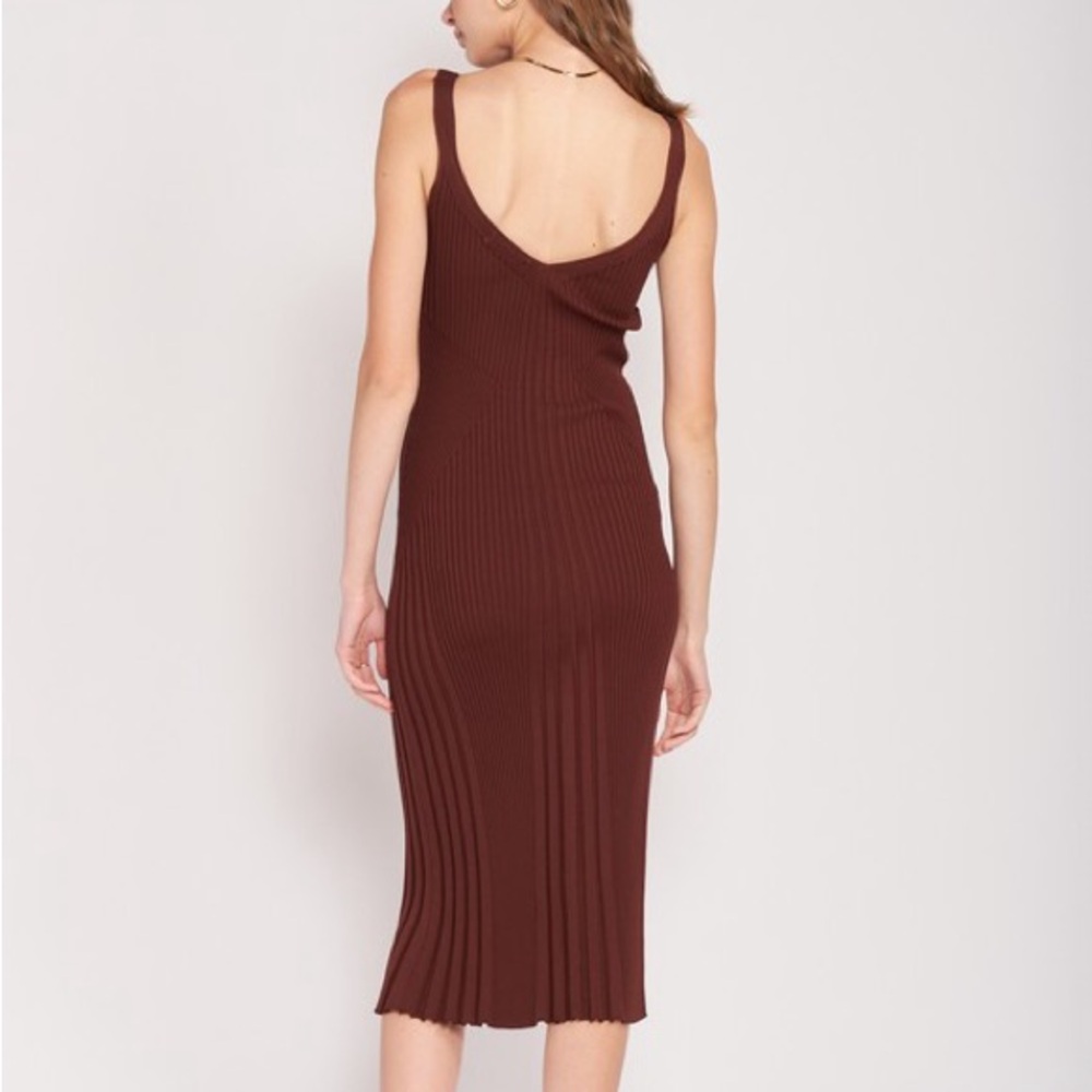 Chocolate Midi Dress - Picture 3 of 9